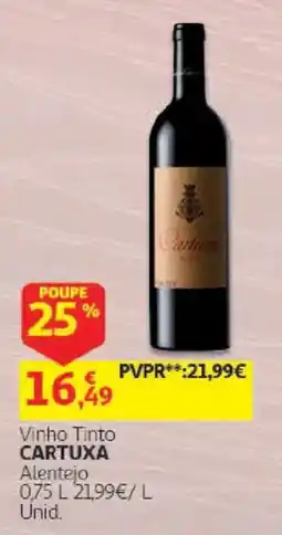 Auchan Vinho Tinto Cartuxa promoção