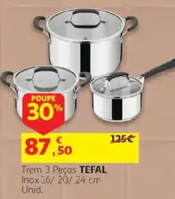 Auchan Trem 3 Peças Tefal promoção