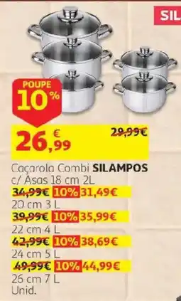 Auchan Caçarola Combi Silampos promoção