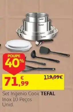 Auchan Set Ingenio Cook Tefal promoção