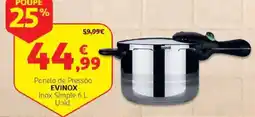 Auchan Panela de Pressão Evinox promoção