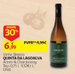 Auchan Vinho Branco Quinta da Lagoalva promoção