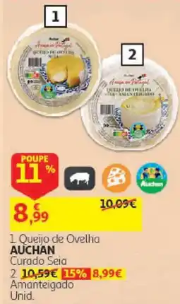 Auchan Queijo de Ovelha Auchan Curado Seia promoção