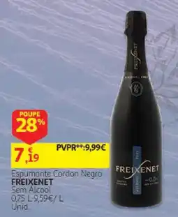 Auchan Espumante Cordon Negro Freixenet Sem Álcool promoção