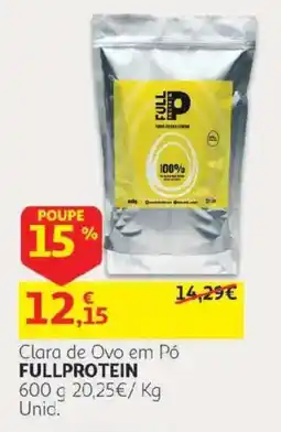 Auchan Clara de Ovo em Pó Fullprotein promoção