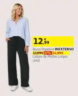 Auchan Blusa Popeline Inextenso promoção