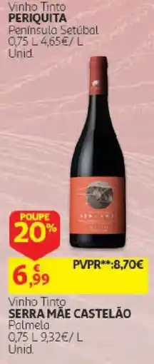 Auchan Vinho Tinto Periquita promoção