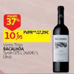 Auchan Vinho Tinto Bacalhôa promoção
