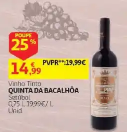 Auchan Vinho Tinto Quinta da Bacalhôa promoção