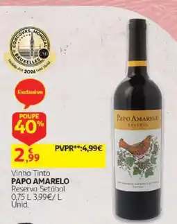 Auchan Vinho Tinto Papo Amarelo promoção