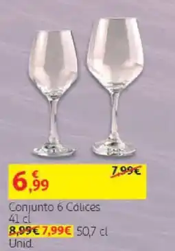 Auchan Conjunto 6 Cálices promoção