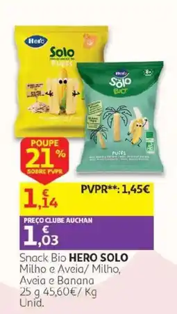 Auchan Snack Bio Hero Solo promoção