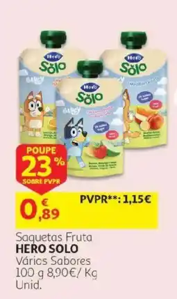Auchan saquetas fruta hero solo promoção