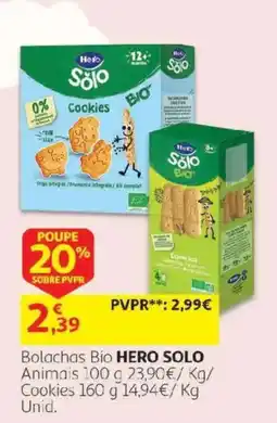 Auchan Bolachas Bio Hero Solo promoção