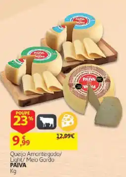 Auchan Queijo Amanteigado/ Light/ Meio Gordo PAIVA promoção