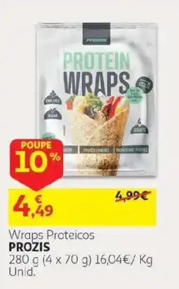 Auchan Wraps Proteicos Prozis promoção
