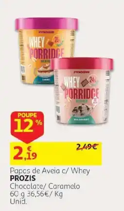 Auchan Papas de Aveia c/ Whey PROZIS promoção