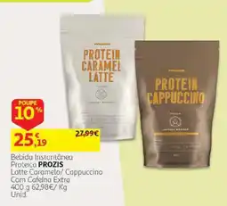 Auchan Bebida Instantânea Proteica Prozis Latte Caramelo/ Cappuccino promoção
