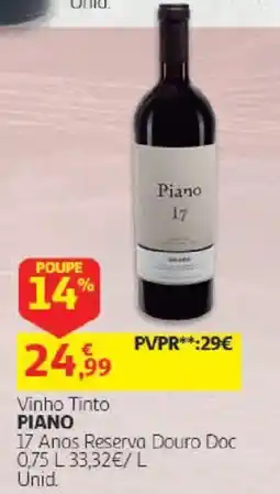 Auchan Vinho Tinto Piano promoção