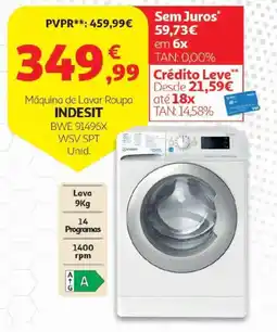 Auchan Máquina de lavar roupa indesit promoção