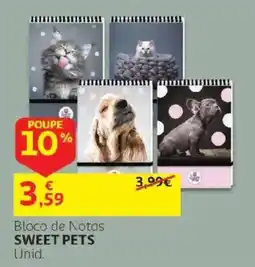 Auchan Bloco de Notas Sweet Pets promoção