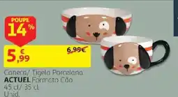 Auchan Caneca/ Tigela Porcelana promoção