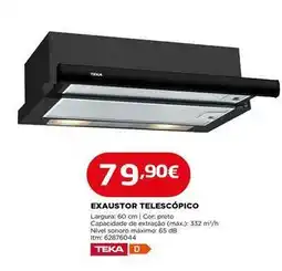 Bricomarché Teka - exaustor telescopico promoção