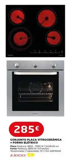 Bricomarché B! - conjunto placa vitroceramica + forno eletrico promoção