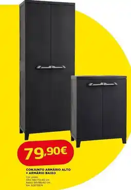 Bricomarché Conjunto armario alto armario baixo promoção