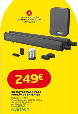 Bricomarché Kit motorizado para portao de batentes promoção