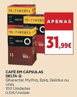 El Corte Inglés Café em cápsulas delta q promoção