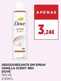 El Corte Inglés Dove desodorante em spray vanilla scent 48h promoção