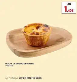 El Corte Inglés quiche de queijo e fiambre promoção