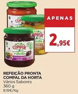 El Corte Inglés Refeição Pronta Compal da Horta promoção