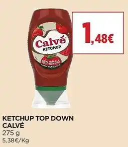 El Corte Inglés Ketchup top down calvé promoção