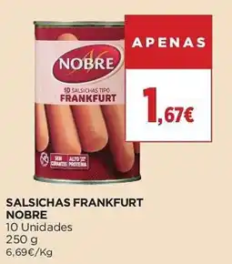 El Corte Inglés salsichas frankfurt nobre promoção