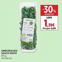 El Corte Inglés orégãos bio vasco pinto promoção