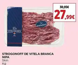 El Corte Inglés Stroganoff de vitela branca promoção