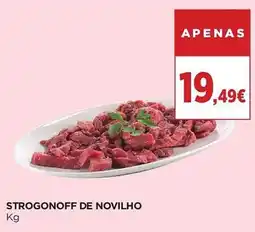 El Corte Inglés Strogonoff de novilho promoção