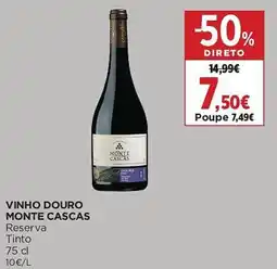 El Corte Inglés vinho douro monte cascas promoção
