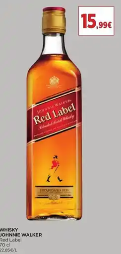 El Corte Inglés Whisky Johnnie Walker Red Label promoção