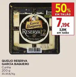 El Corte Inglés Queijo reserva garcía baquero promoção