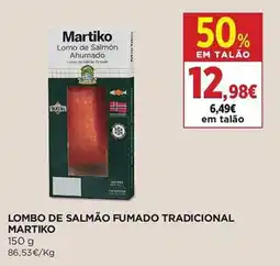 El Corte Inglés Lombo de salmão fumado tradicional martiko promoção