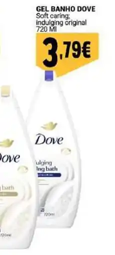 Neomáquina Dove gel banho soft caring promoção