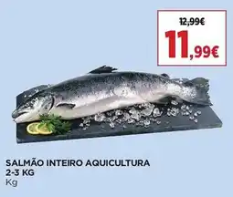 El Corte Inglés Salmão inteiro aquicultura promoção