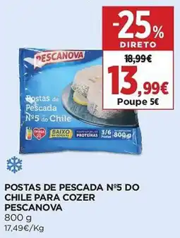 El Corte Inglés Postas de pescada n°5 do chile para cozer pescanova promoção