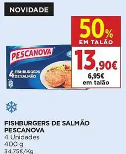 El Corte Inglés Fishburgers de salmão pescanova promoção