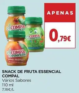 El Corte Inglés Snack de fruta essencial compal promoção