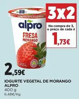 El Corte Inglés Iogurte vegetal de morango alpro promoção
