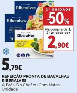 El Corte Inglés refeição pronta de bacalhau riberalves promoção